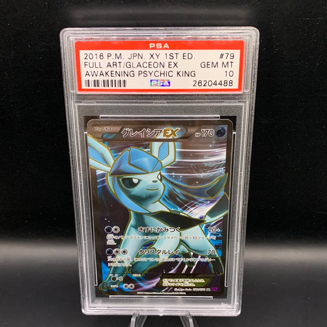 PSA 10 Pokémon TCG: 2016 Japanese Glaceon ex 79/78 Awakening Psychic K