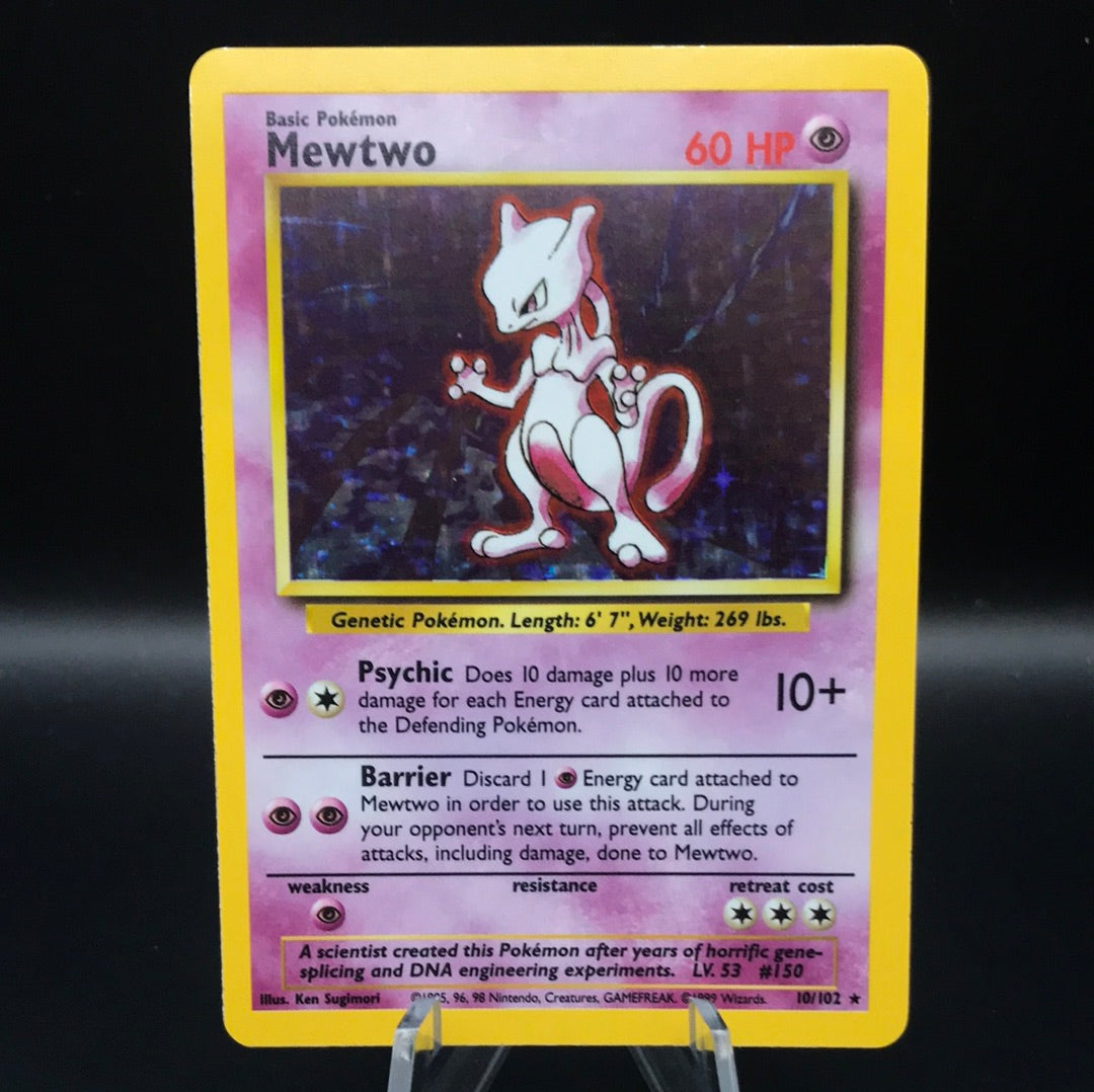 PSA 2024 9 Pokemon Mewtwo Holo 1999 Base Set 10/102