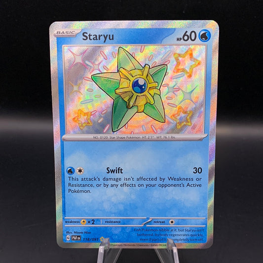 Pokémon TCG: 2024 Staryu 118/091 S&V Paldean Fates Baby Shiny