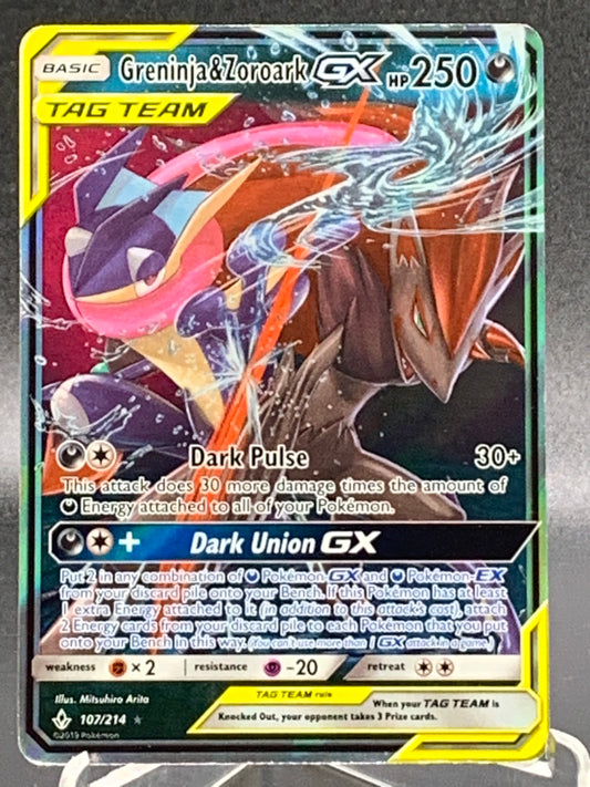 Pokémon TCG: 2019 Greninja & Zoroark GX 107/214 Unbroken Bond