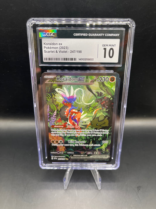 CGC 10 Pokémon TCG: 2023 Koraidon ex 247/198 Scarlet & Violet Alt Art