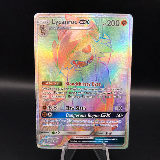 Pokémon TCG: 2017 Lycanroc Gx 156/145 S&M: Guardians Rising