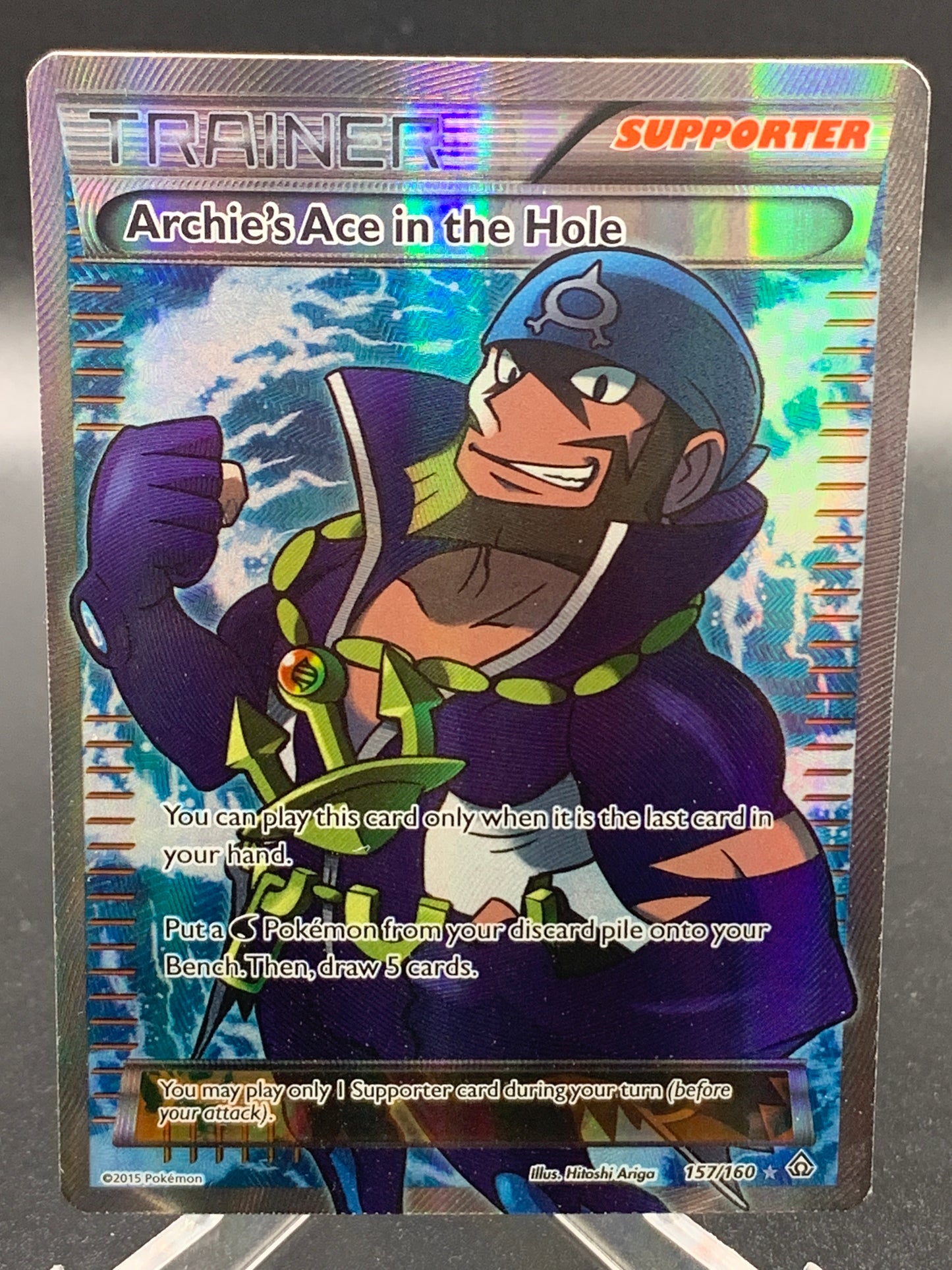 Pokémon TCG: 2015 Archie's Ace in the Hole 157/160 - Full Art - XY - Primal Clash