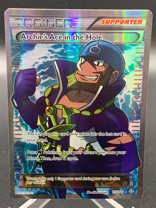 Pokémon TCG: 2015 Archie's Ace in the Hole 157/160 - Full Art - XY - Primal Clash