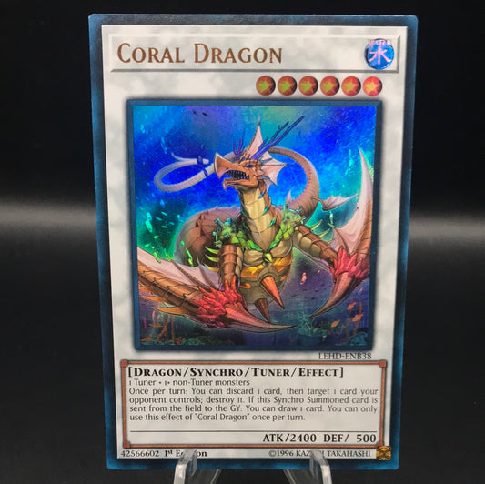 Yu-Gi-Oh! TCG Coral Dragon LDHD-ENB38 Legendary Hero