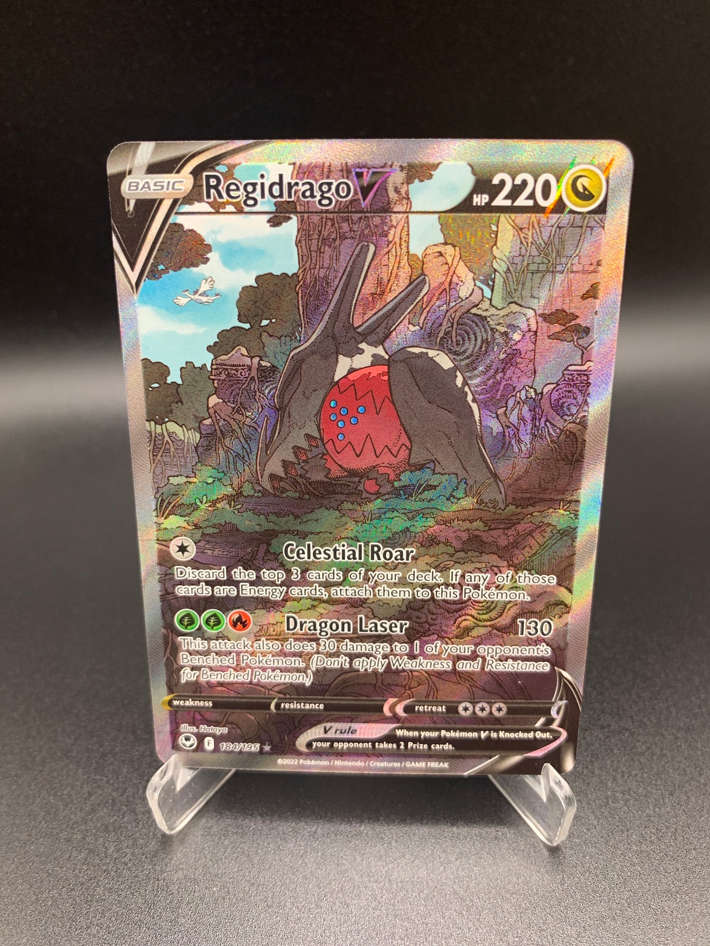 Pokémon TCG: 2022 Regidrago V 184/195 SWSH Silver Tempest Alt Art