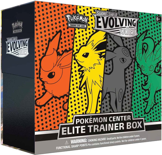 Pokémon TCG: Evolving Skies Pokémon Center Elite Trainer Box (Jolteon / Flareon / Umbreon / Leafeon)