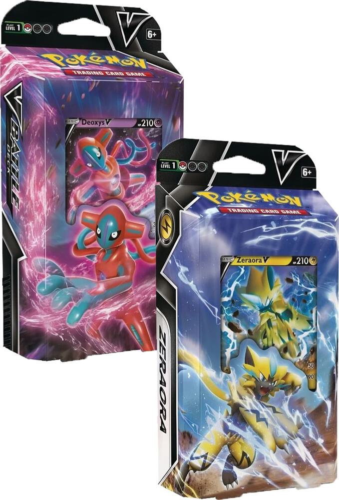 Pokémon TCG: Pokémon V Battle Deck Bundle Zeraora V or Deoxys V