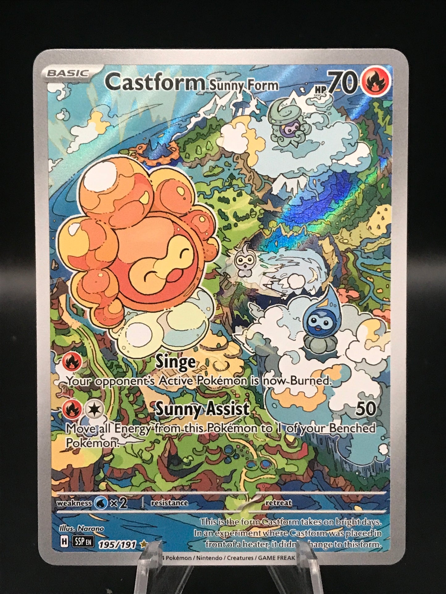 Pokémon TCG 2024 Castform Sunny Form 195/191 S&V: Surging Sparks