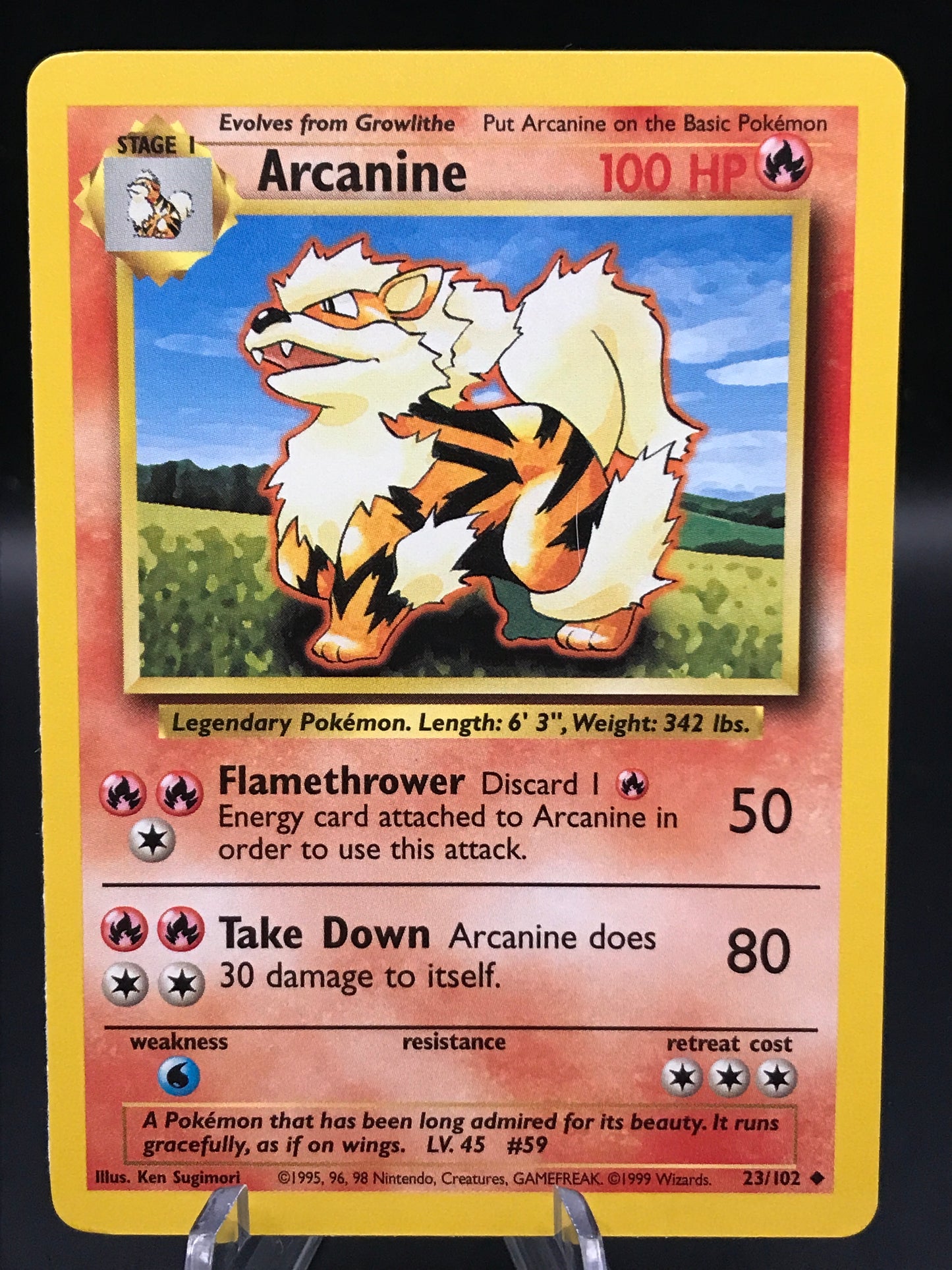 Pokemon TCG - Arcanine - Base Set - 23/102