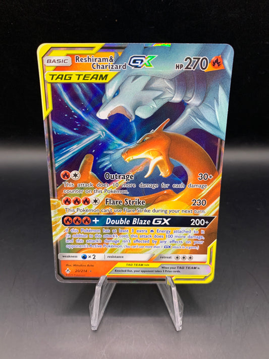 Pokémon TCG: 2019 Reshiram & Charizard GX 20/214 Sun & Moon Unbroken Bonds Tag Team