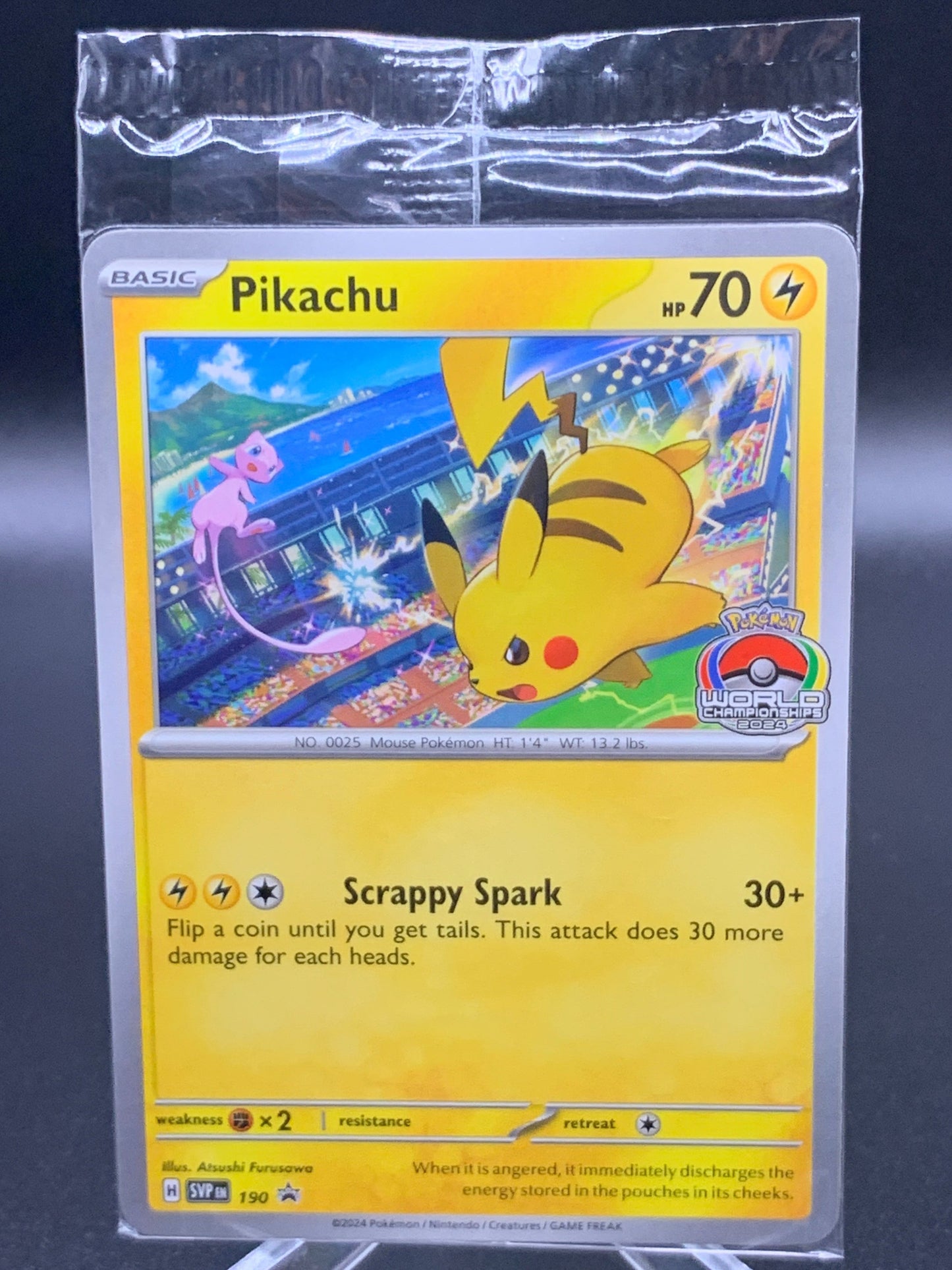 Pokemon TCG: 2024 Pikachu #190 Scarlet & Violet Promos Sealed