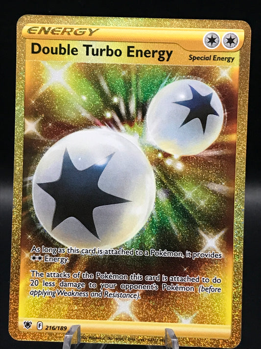 Pokémon TCG: 2022 Double Turbo Energy 216/189 Astral Radiance Gold