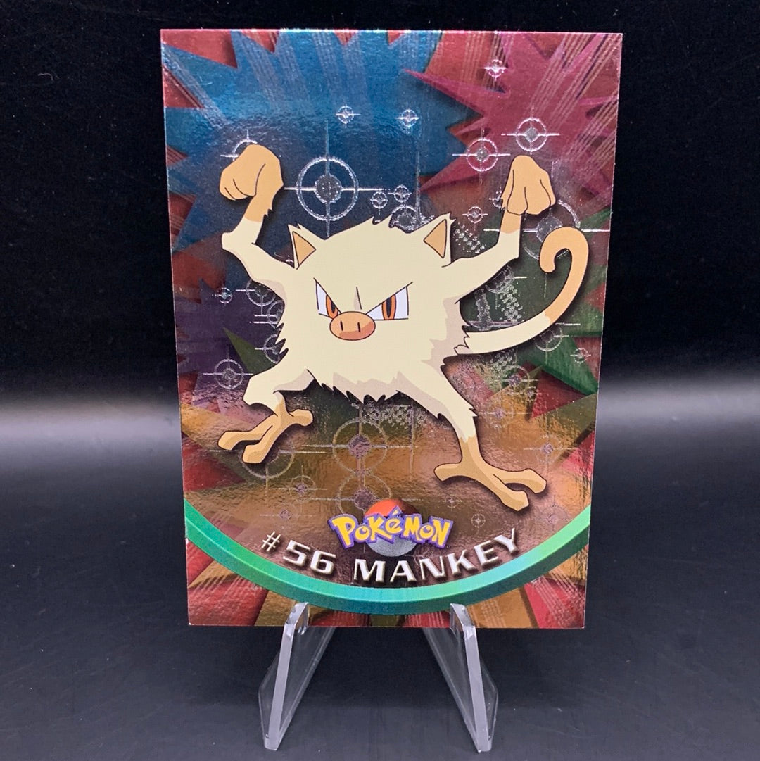 Pokémon TCG: 2000 Mankey #56 Spectra Topps Chrome Pokemon TV