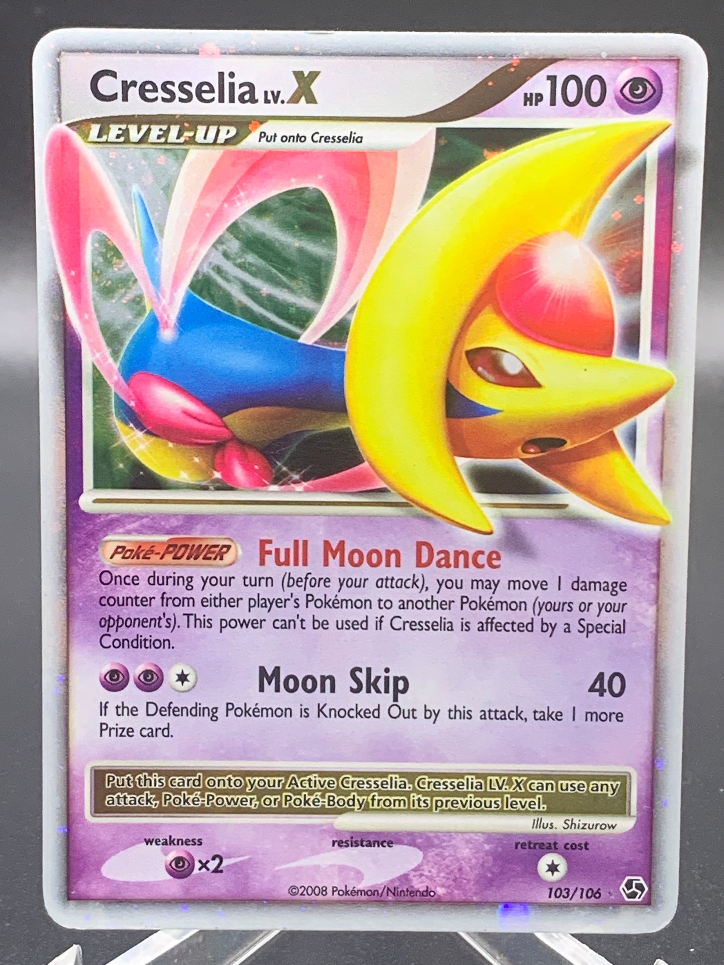 Pokémom TCG: 2008 Cresselia LV.X  103/106 Diamond & Pearl: Great Encounters