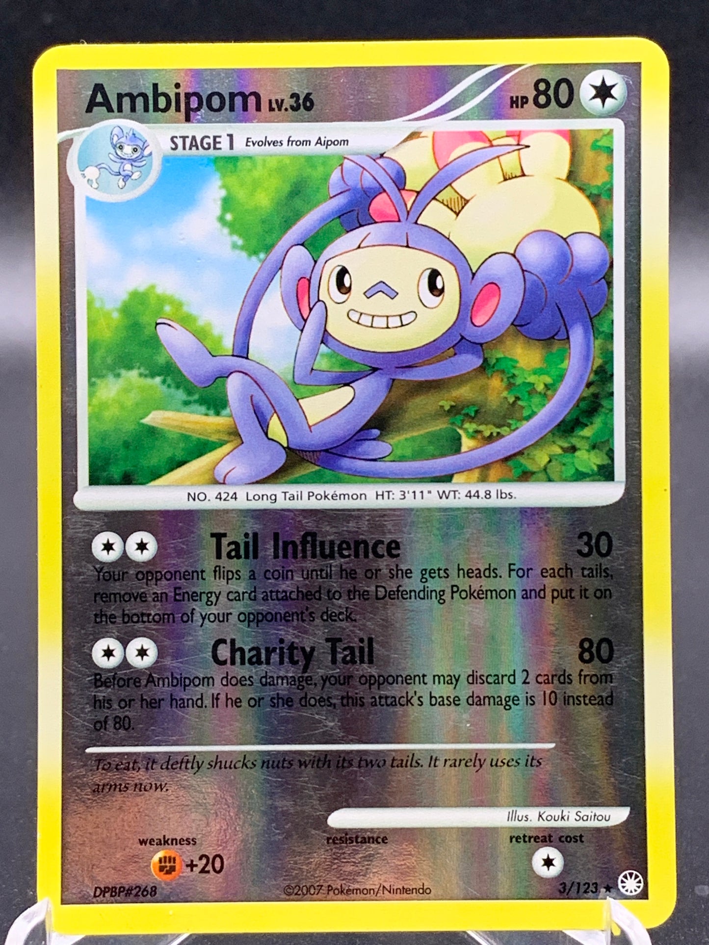 Pokémon TCG: 2007 Ambipom LV.36 3/123 Mysterious Treasures