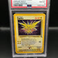 PSA 8 Pokémon TCG: 1999 Zapdos 15/62 Fossil Corrected Foil Holo