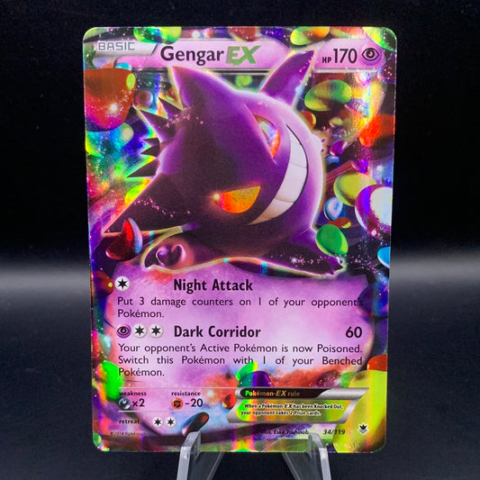 Pokémon TCG: 2014 Gengar EX 34/119 XY Phantom Forces