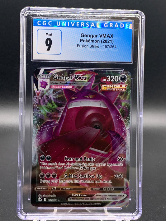 CGC 9 - Pokémon TCG: 2021 Gengar Vmax Fusion strike 157/264