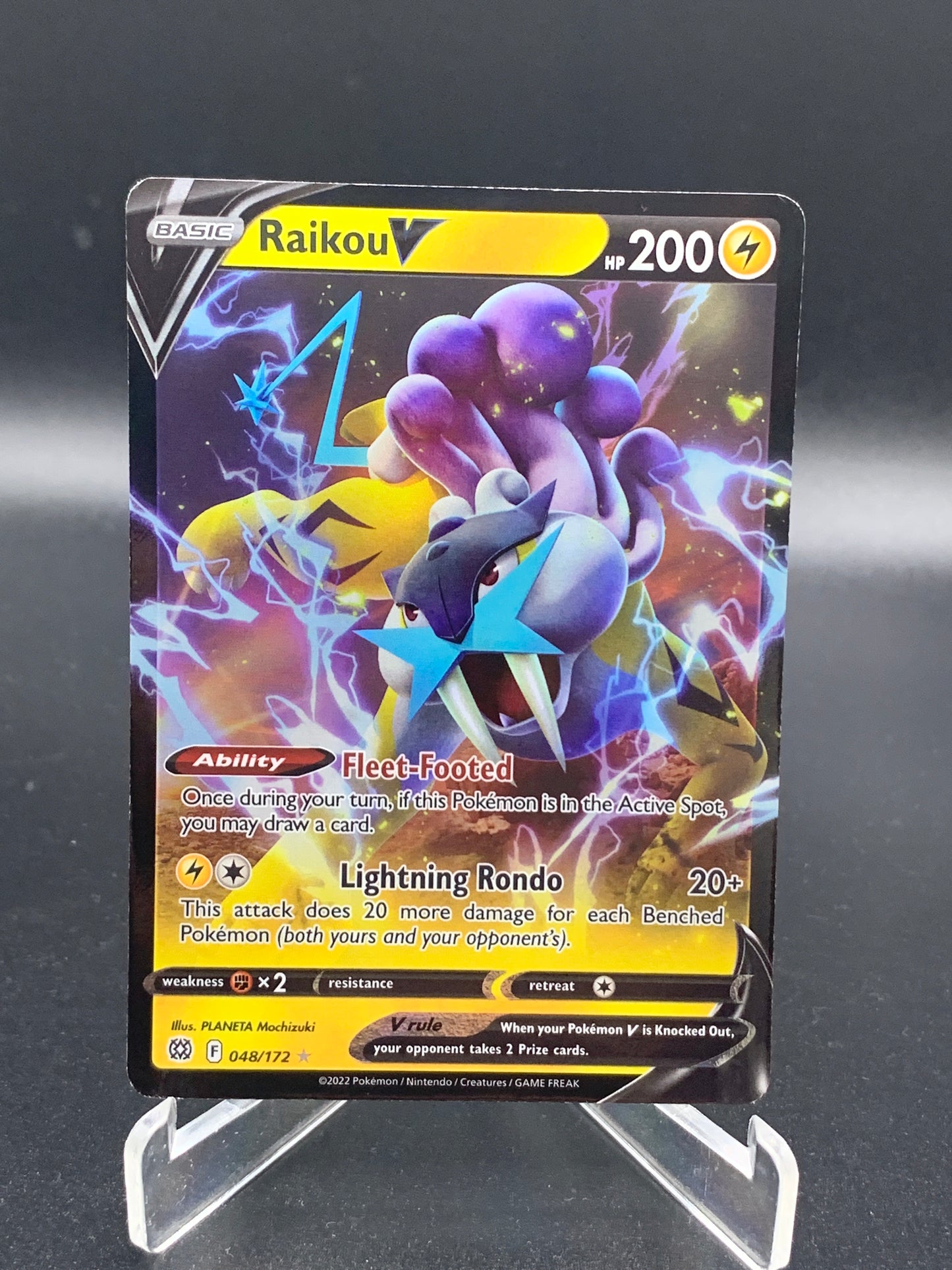 Pokémon TCG: 2022 Raikou V 048/172 Brilliant Stars