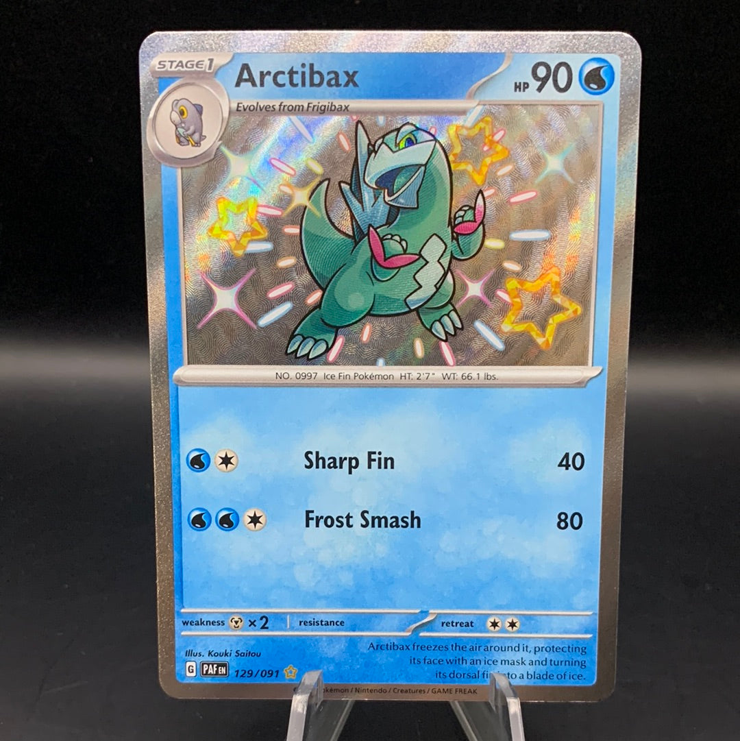 Pokémon TCG: 2024 Arctibax 129/091 S&V Paldean Fates Shiny Full Art