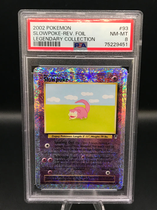 PSA 8 Pokemon TCG: 2002 Slowpoke 93/110 Legendary Collection