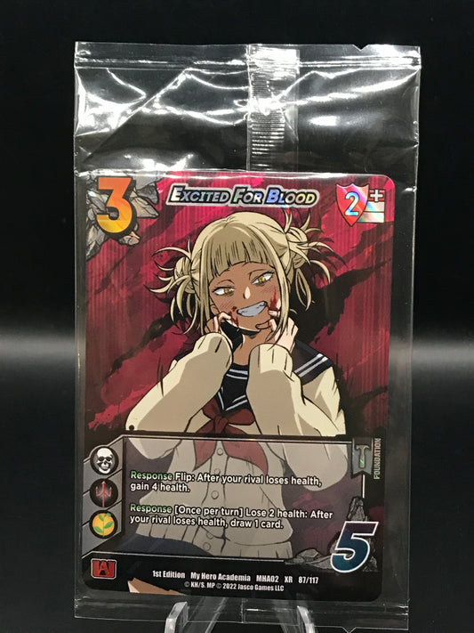 MHA TCG: 2022 Universus My Hero Academia 2.0 Excited for Blood 1st Edition Sealed