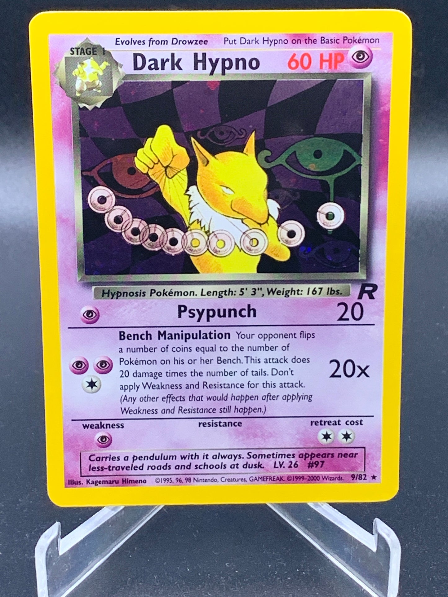 Pokémon TCG: 1999 Dark Hypno 9/82 Team Rocket