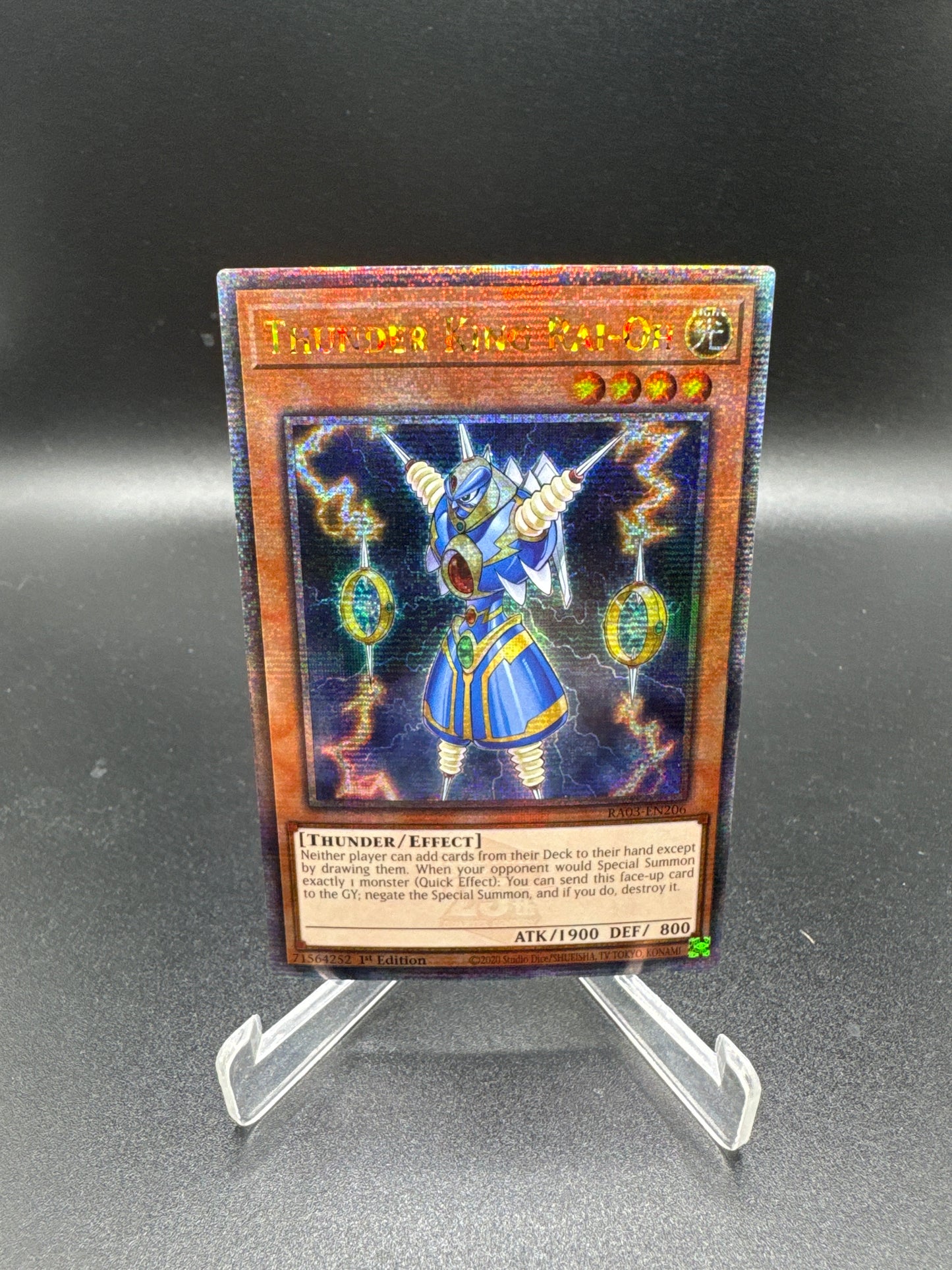 Yu-Gi-Oh! TCG Thunder King Rai-Oh (Quarter Century Secret Rare)