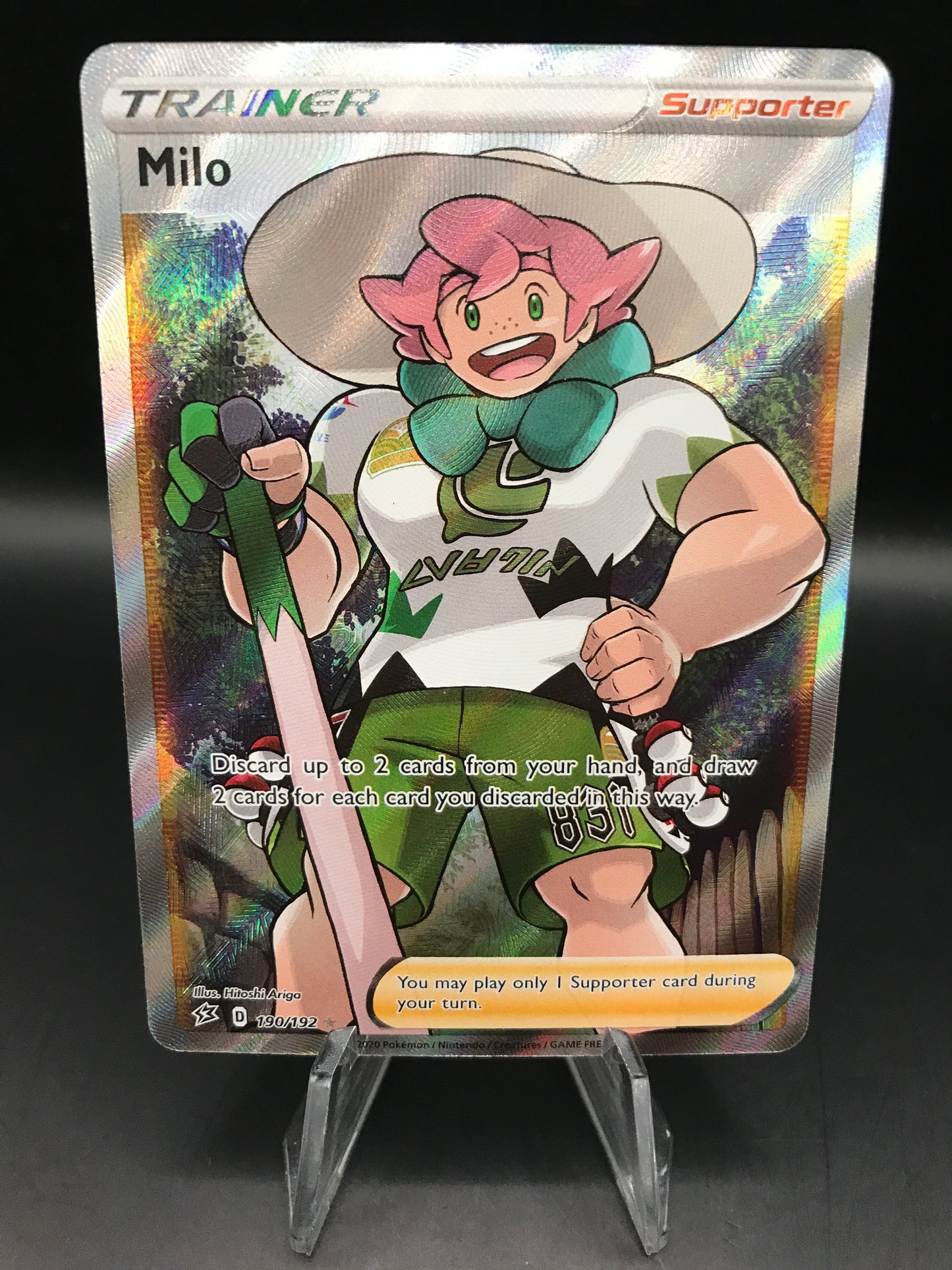 Pokémon TCG: 2019 Milo 190/192 S&S: Rebel Clash Full Art Trainer