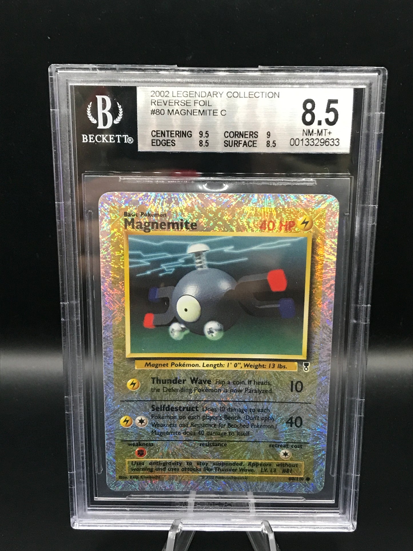 BGS 8.5 Pokémon TCG: 2002 Magnemite 80/110 Legendary Collection Reverse Foil