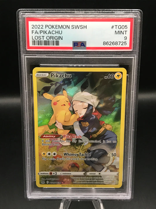 PSA 9 Pokémon TCG: 2022 Pikachu TG05/TG30 Lost Origin