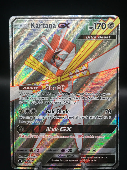 Pokémon TCG: 2017 Kartana Gx 106/111 S&M: Crimson Invasion