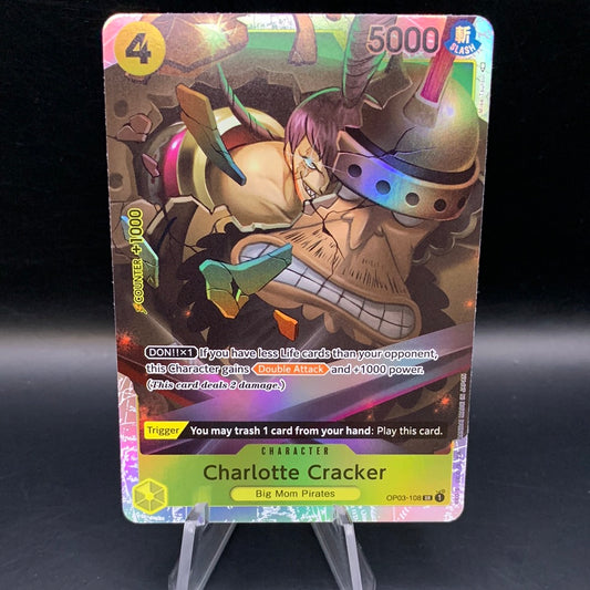 One Piece TCG: Charlotte Cracker OP03-108 SR Pillars of Strength