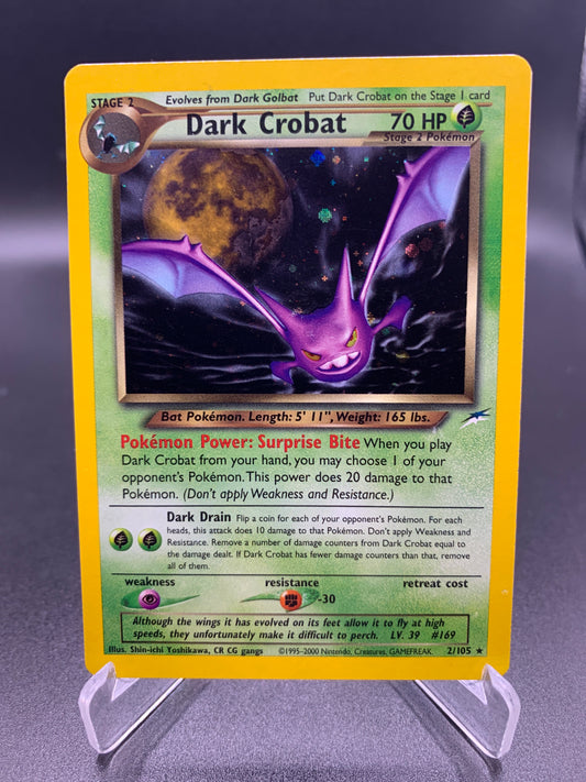 Pokémon TCG: 2000 Dark Crobat 2/105 Neo Destiny Holo