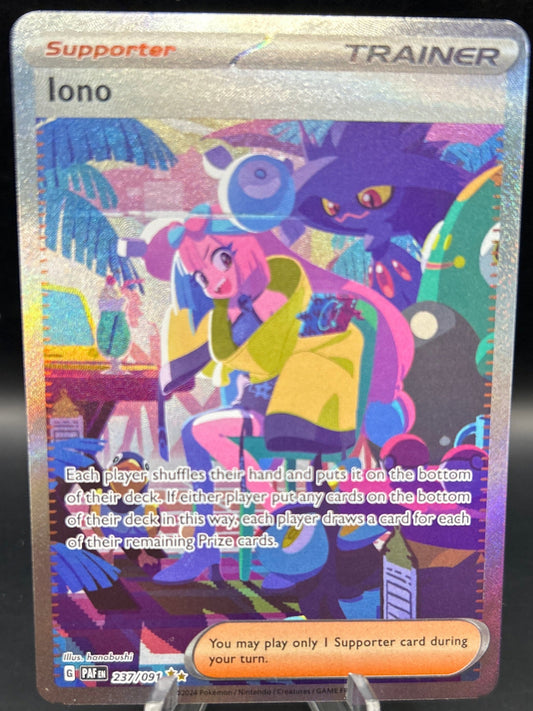 Pokémon TCG: 2024 Iono 237/091 S&V Paldean Fates Trainer Alt Art