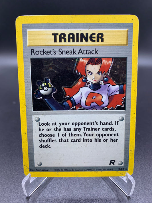 Pokémon TCG: 2000 Rocket’s Sneak Attack 16/82 Team Rocket Holo (HP)