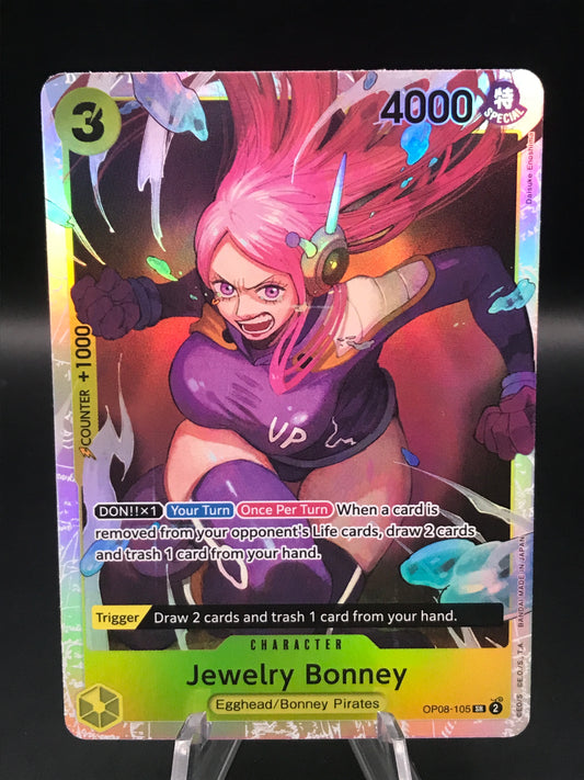 One Piece TCG: Jewelry Bonney OP08-105 SR Two Legends