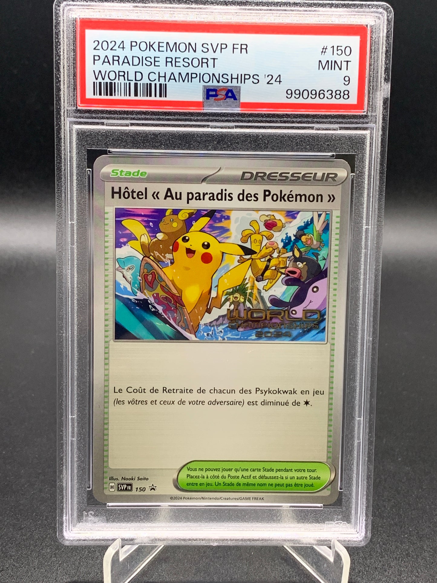 PSA 9 Pokémon TCG:  2024 Paradise Resort World Championships - French