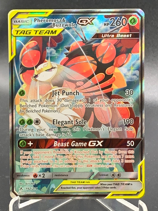 Pokémon TCG: 2019 Pheromosa & Busswole GX 192/214 S&M: Unbroken Bonds