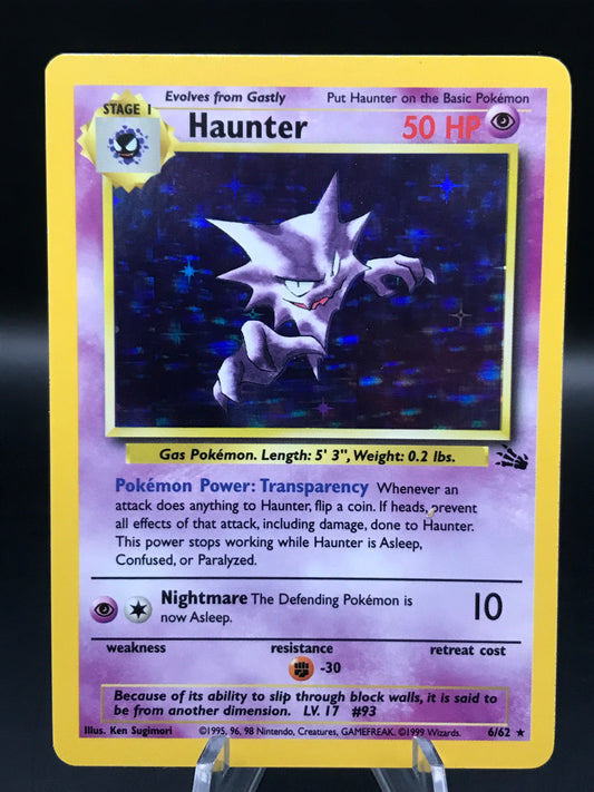 Pokémon TCG: 1999 Haunter 6/62 Fossil Holo