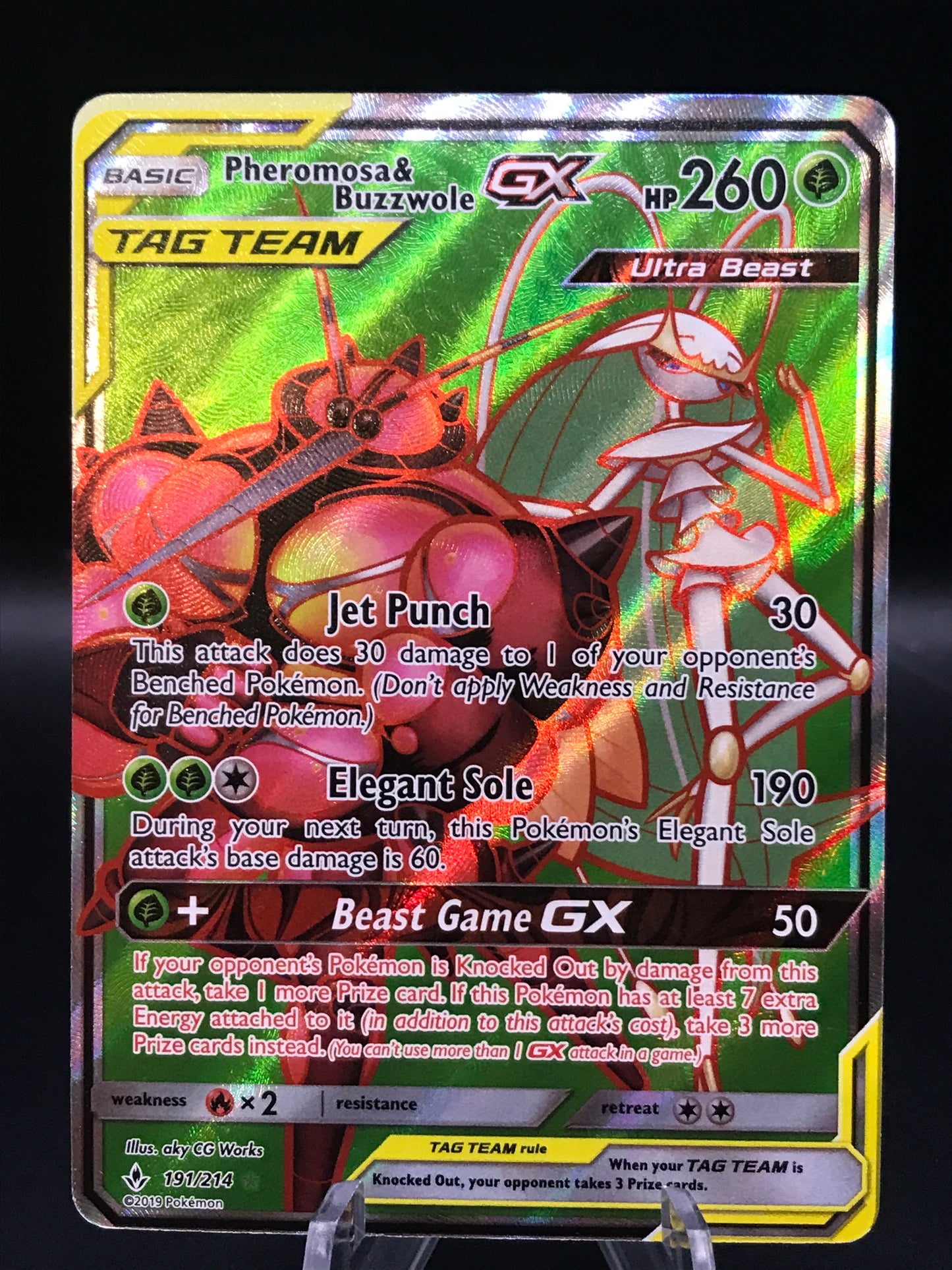 Pokémon TCG: 2019 Pheromosa & Busswole GX 191/214 S&M: Unbroken Bonds