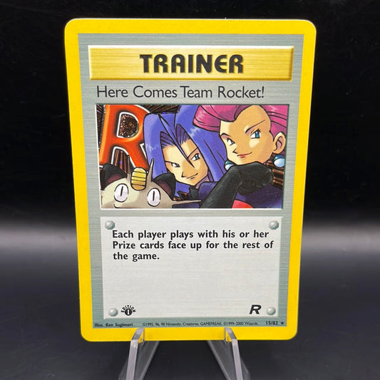 Pokémon TCG: 2000 1st Edition Here Comes Team Rocket! 15/82 Team Rocket Holo