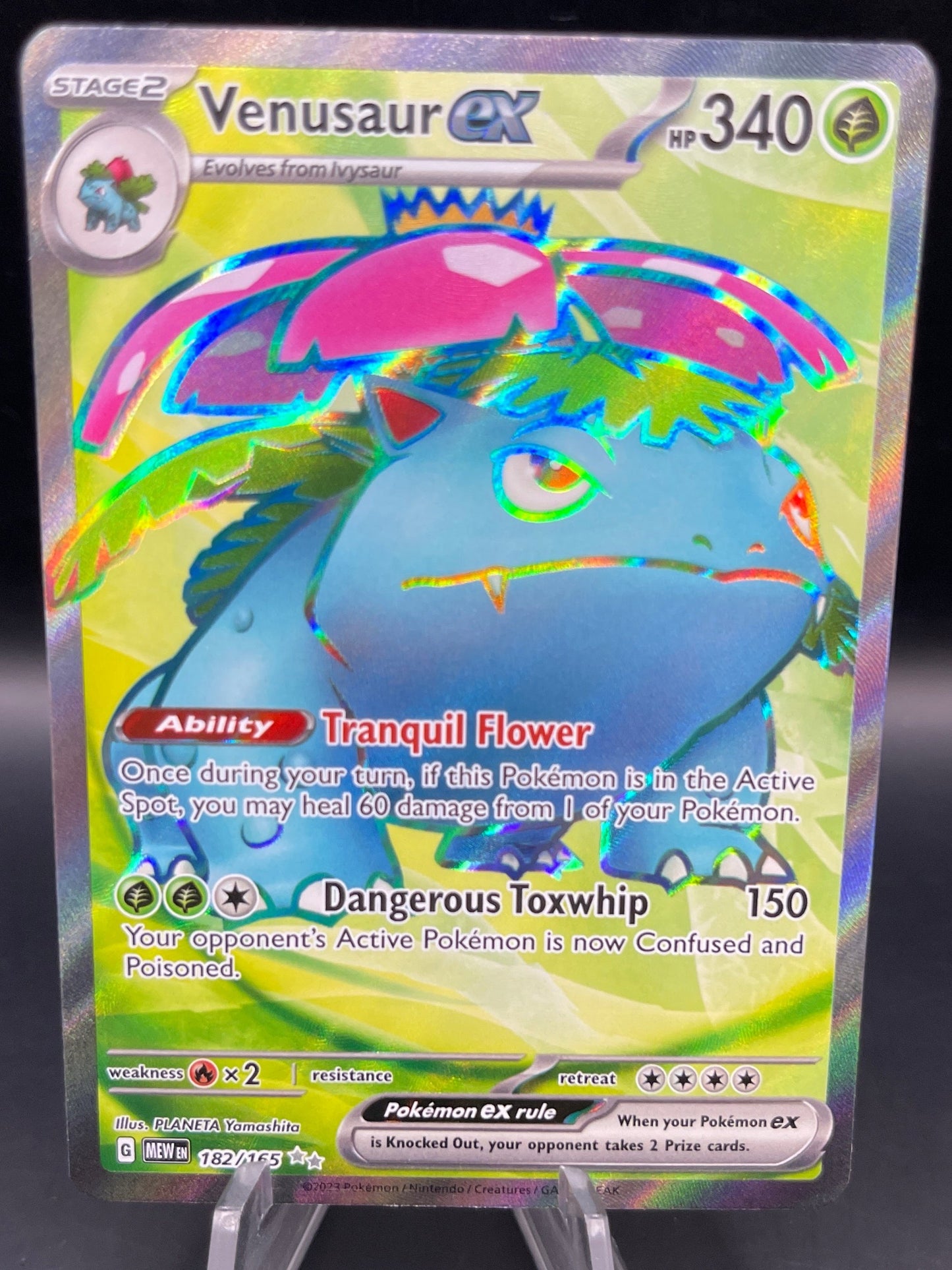 Pokemon TCG: 2023 Venusaur ex 182/165 Scarlet & Violet 151