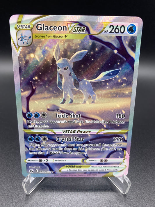 Pokémon TCG: 2023 Glaceon VSTAR GG40/GG70 Crown Zenith Galarian Gallery