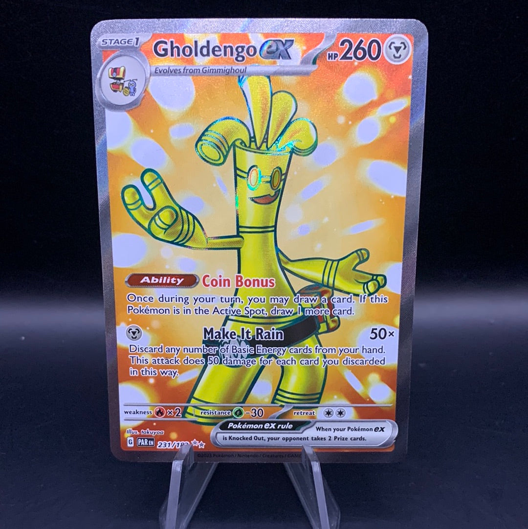 Pokémon TCG: 2023 Gholdengo ex 231/182 S&V Paradox Rift Full Art