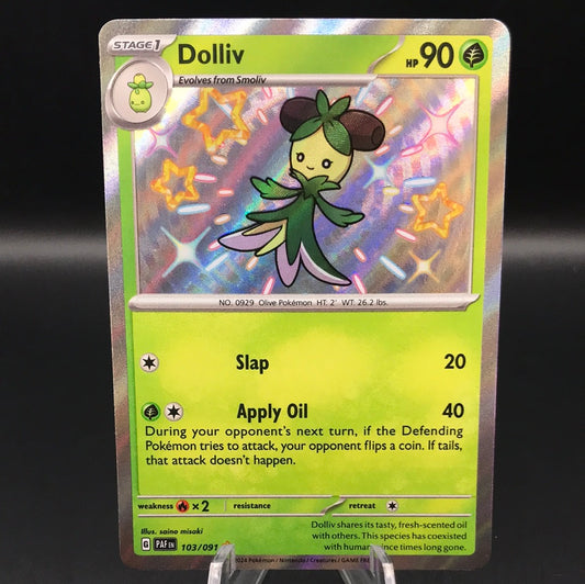 Pokémon TCG: 2024 Dolliv 103/091 S&V Paldean Fates Baby Shiny