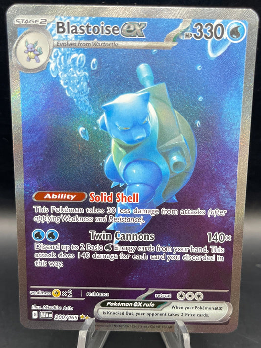 Pokémon TCG: 2023 Blastoise ex 200/165 Scarlet & Violet 151