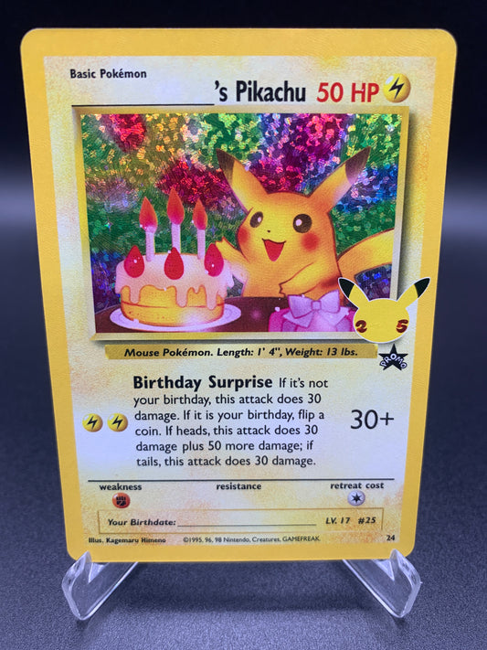 Pokémon TCG: 1995 Pikachu Promo 24/53 Celebrations Classic Collection