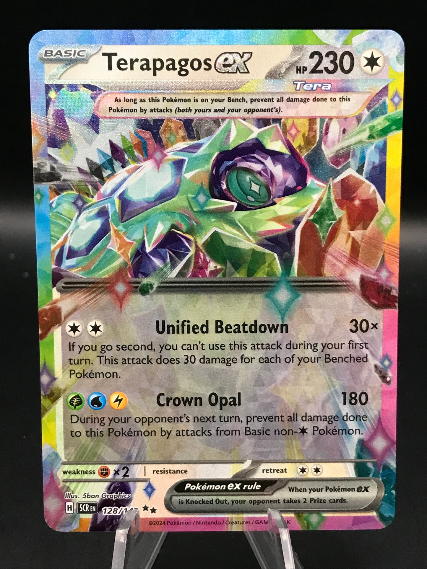 Pokemon TCG 2024 Terapagos ex 128/142 S&V: Stellar Crown